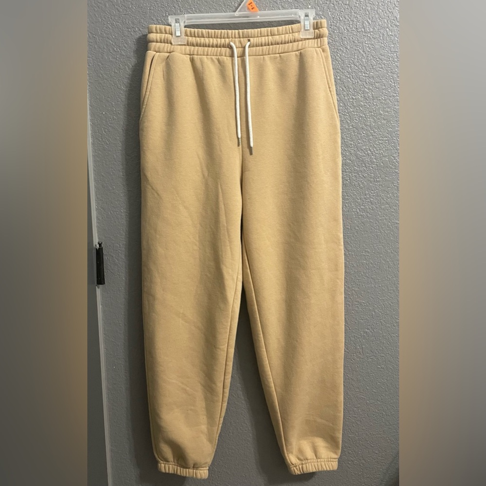 Forever 21 Cream/peach Womens Sweatpants Size L